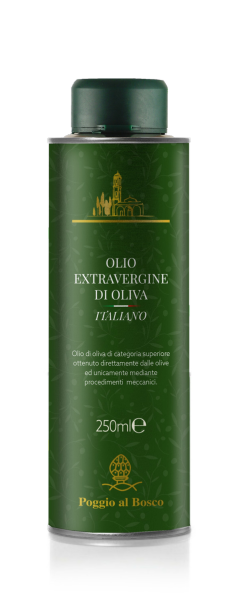 Olio extravergine di oliva 2024 – Lattina 0,25 lt